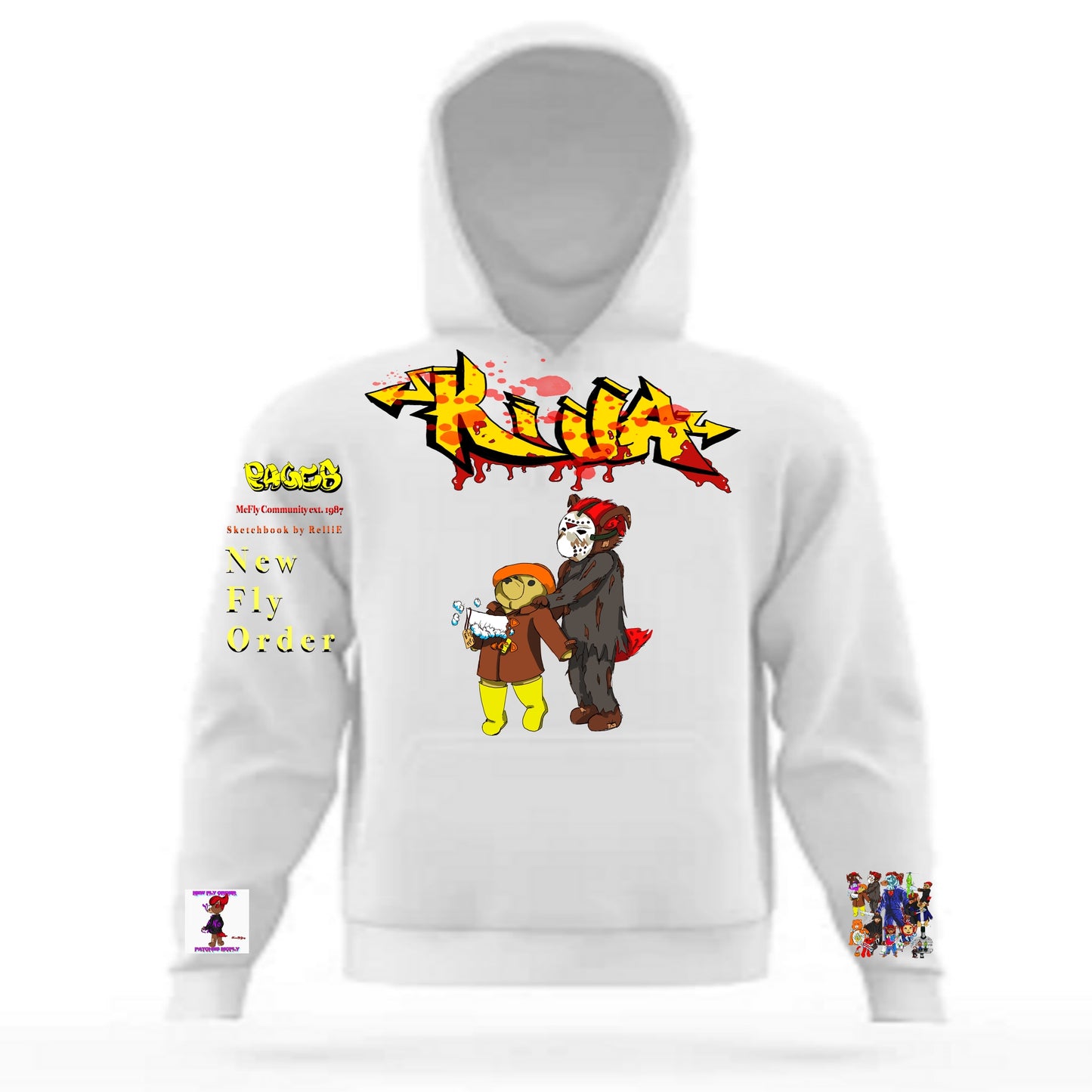 Killa Graffitix Tier 2 White Hoodie