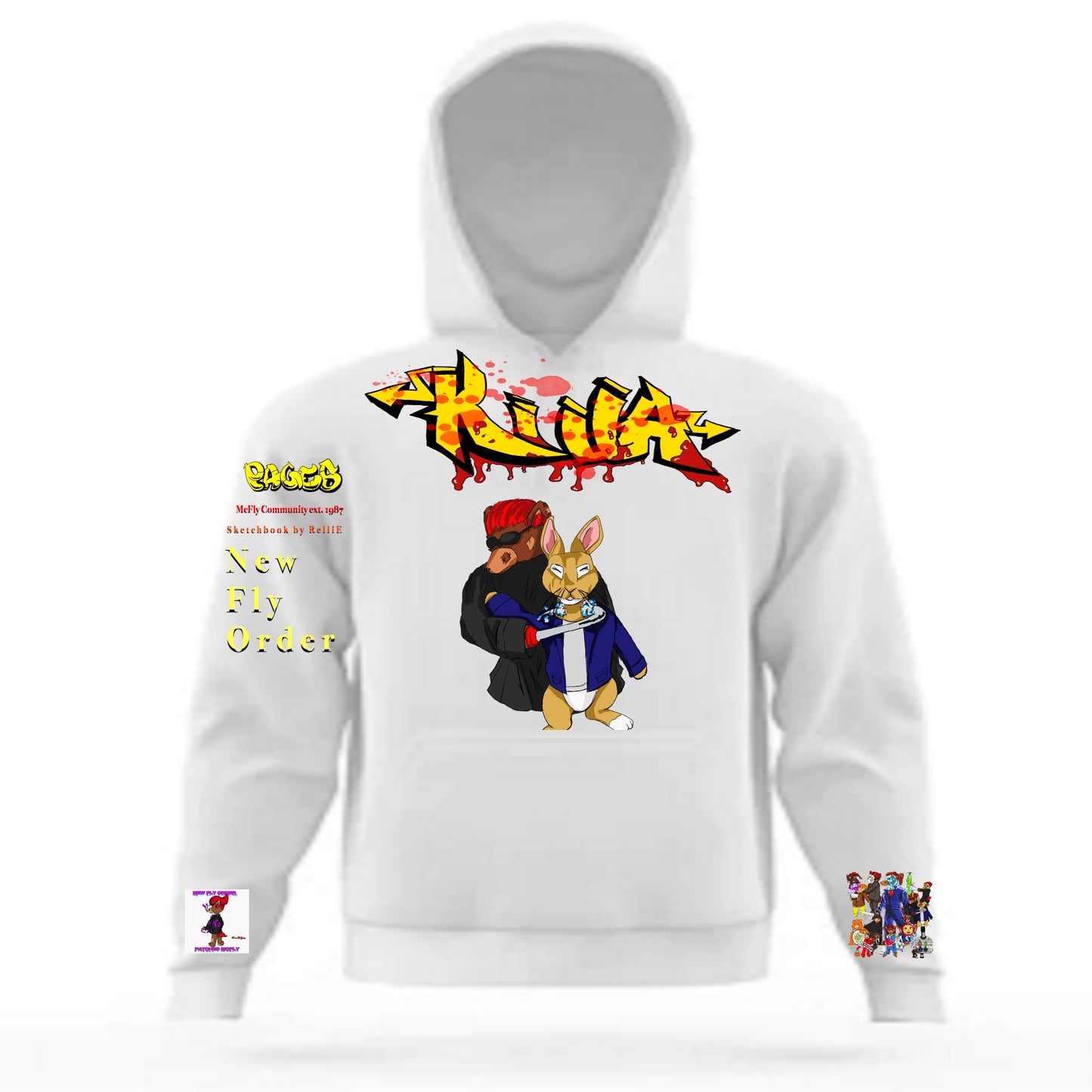Killa Graffitix Tier 2 White Hoodie