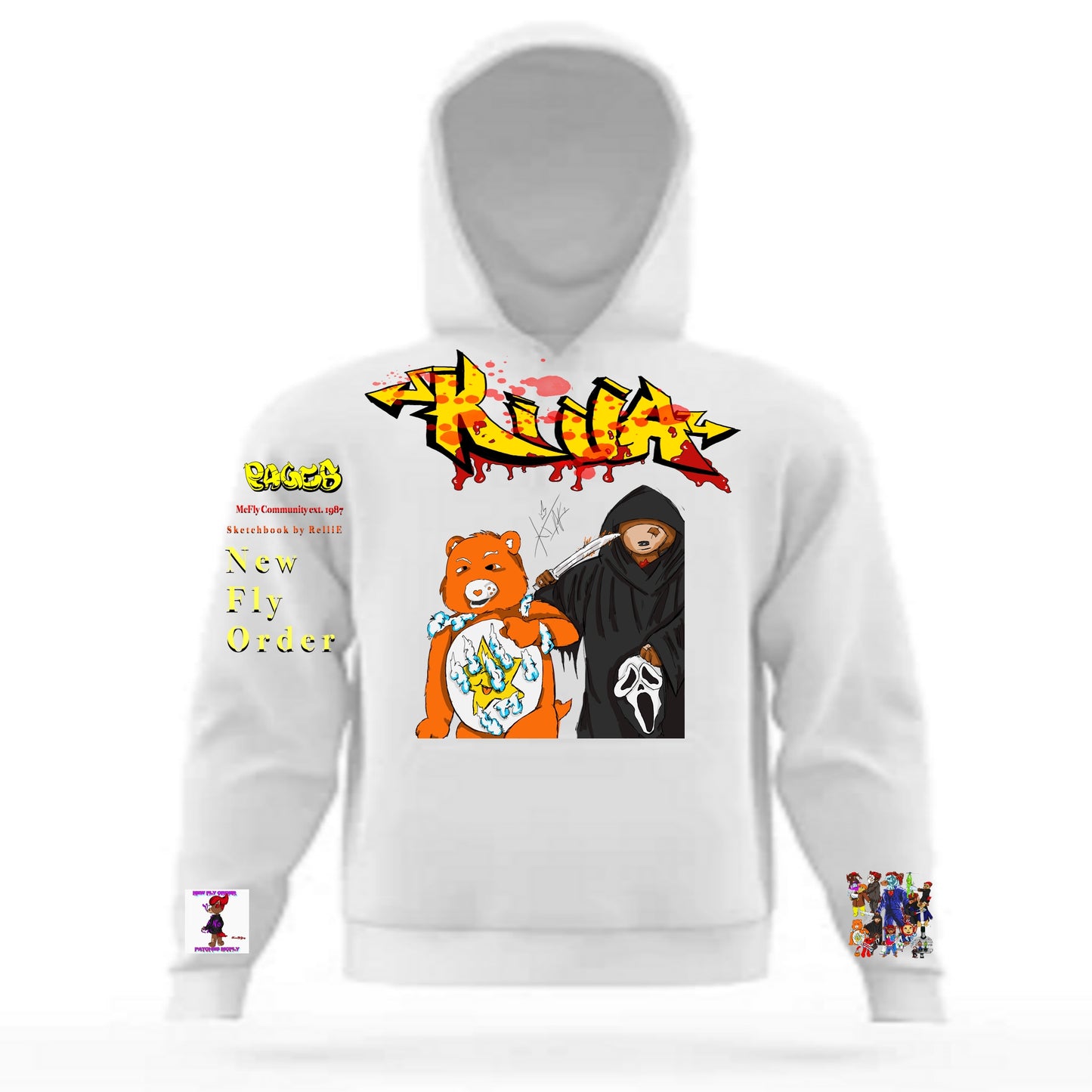 Killa Graffitix Tier 2 White Hoodie