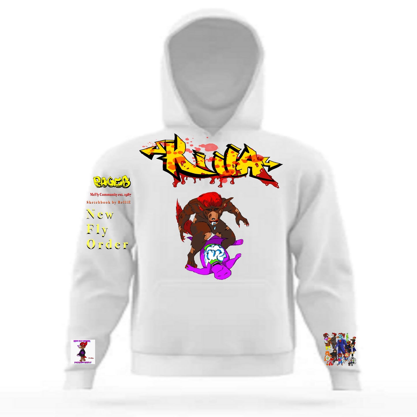 Killa Graffitix Tier 2 White Hoodie