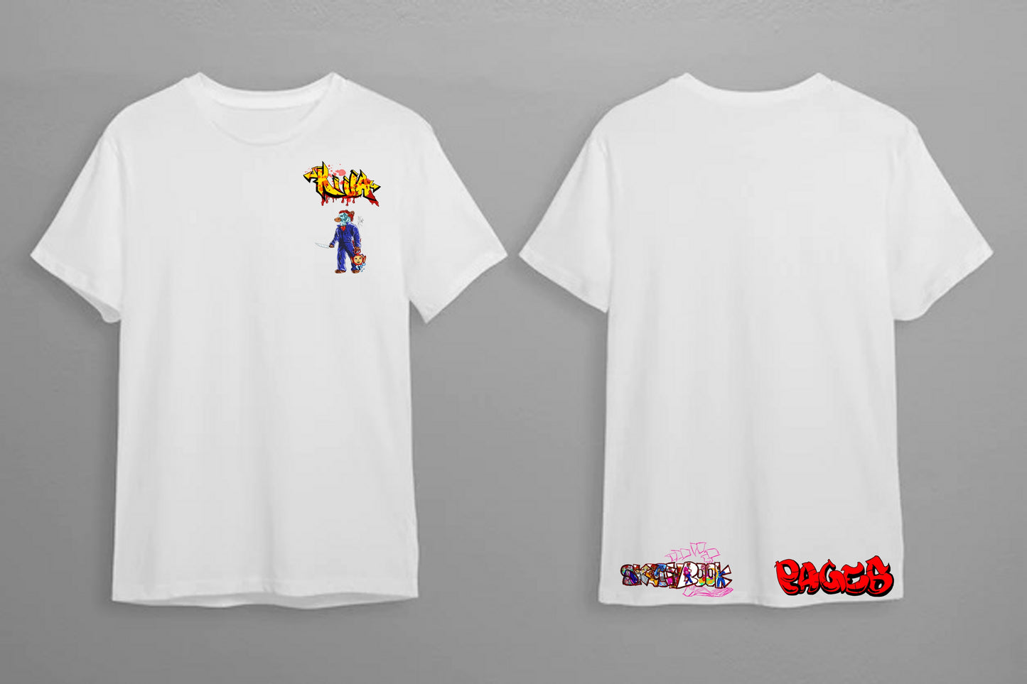 Killa Minimalist White T-Shirt