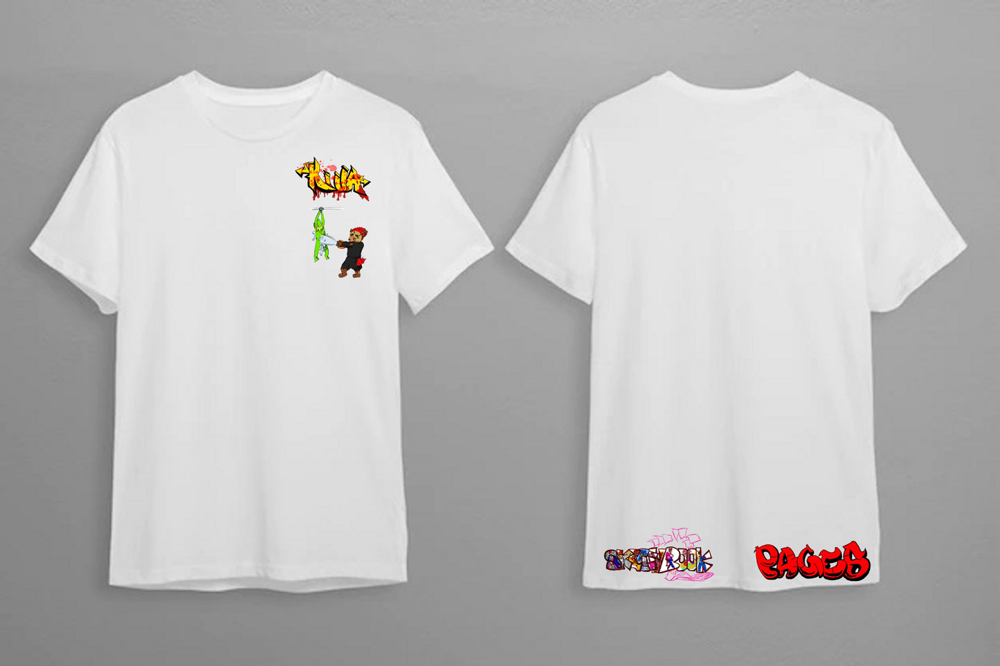 Killa Minimalist White T-Shirt