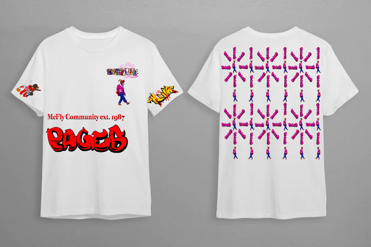 Killa Graffitix Tier 2 White T-Shirt