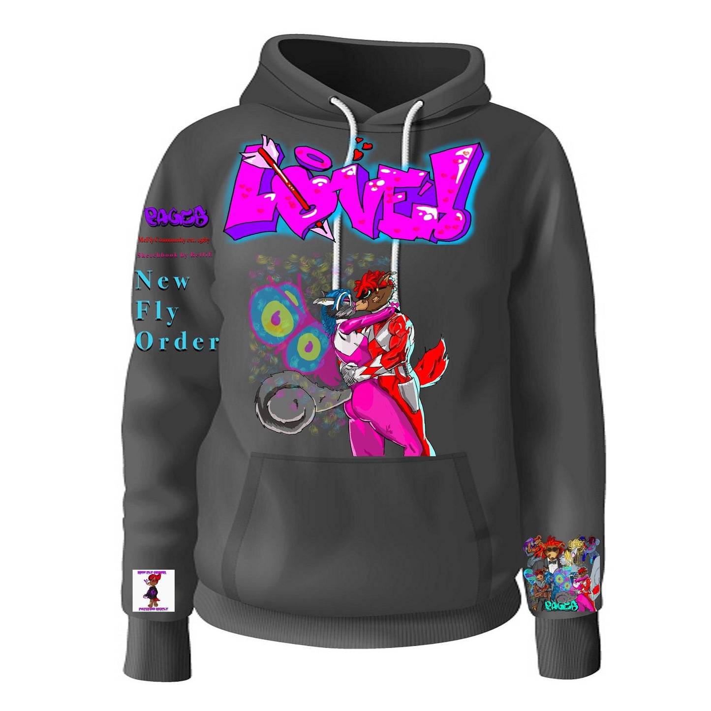 Love Graffitix Tier 2 Black Hoodie