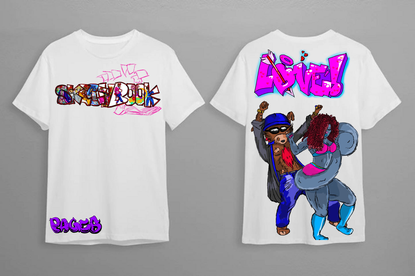 Power Lover Graffitix Tier 1 White T-Shirts