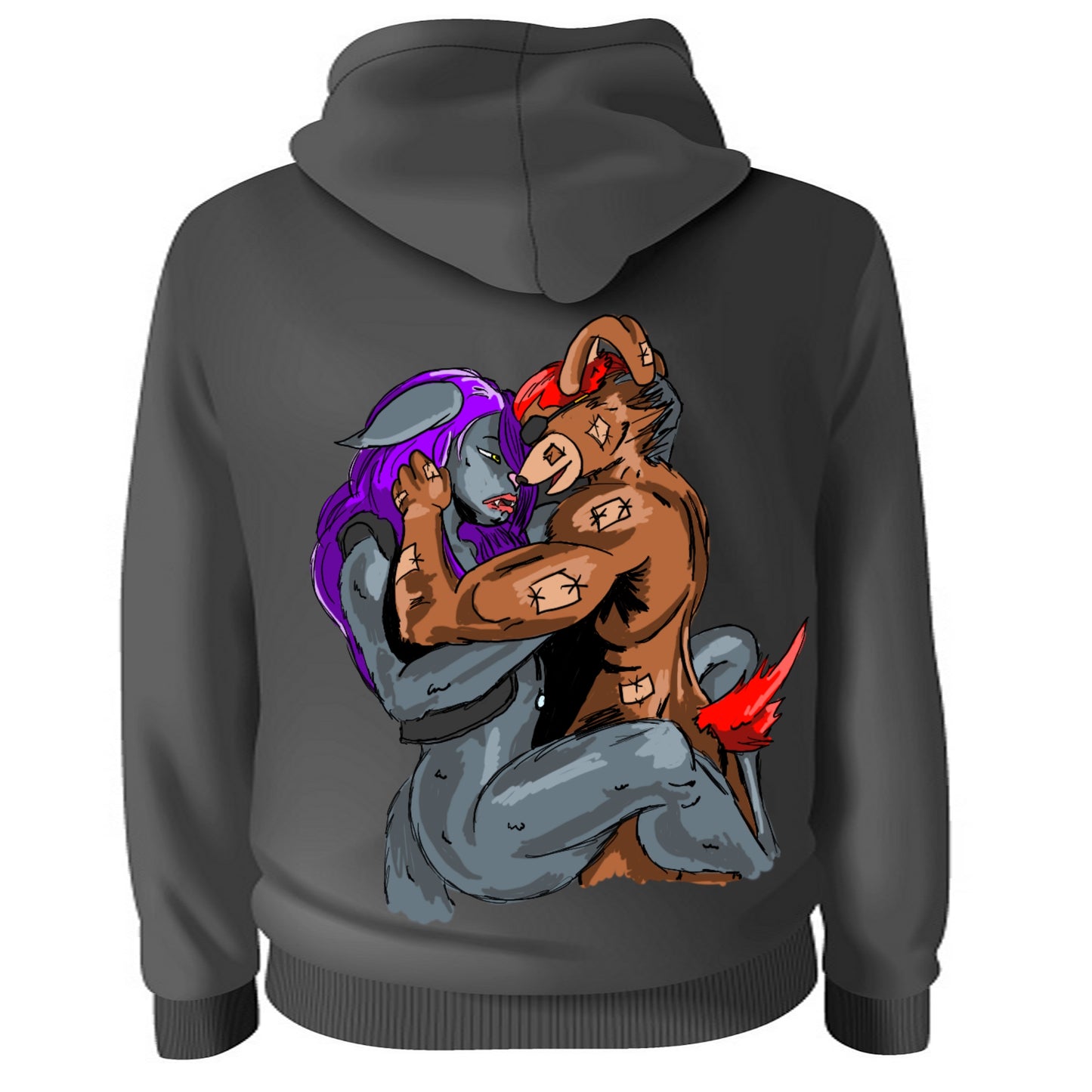 Love Language Sketchbook: Pages Black Hoodie