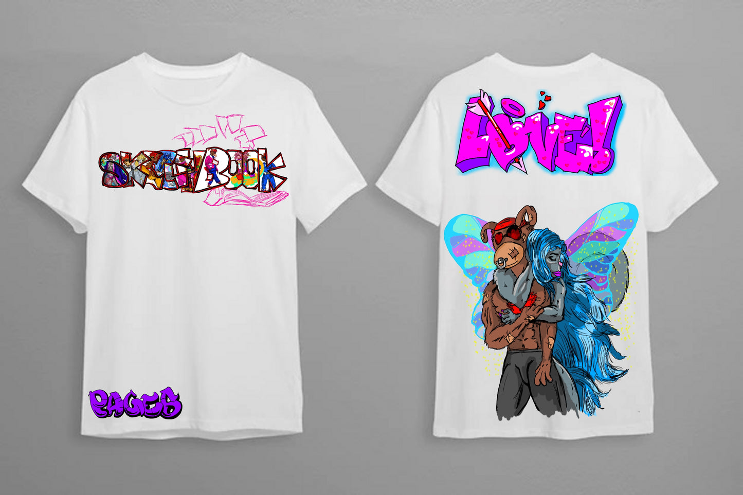 Power Lover Graffitix Tier 1 White T-Shirts