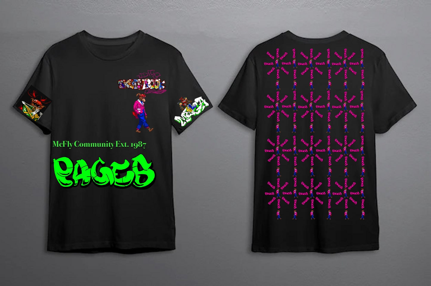 The Mighty Graffitix Tier 2 Black T-Shirt