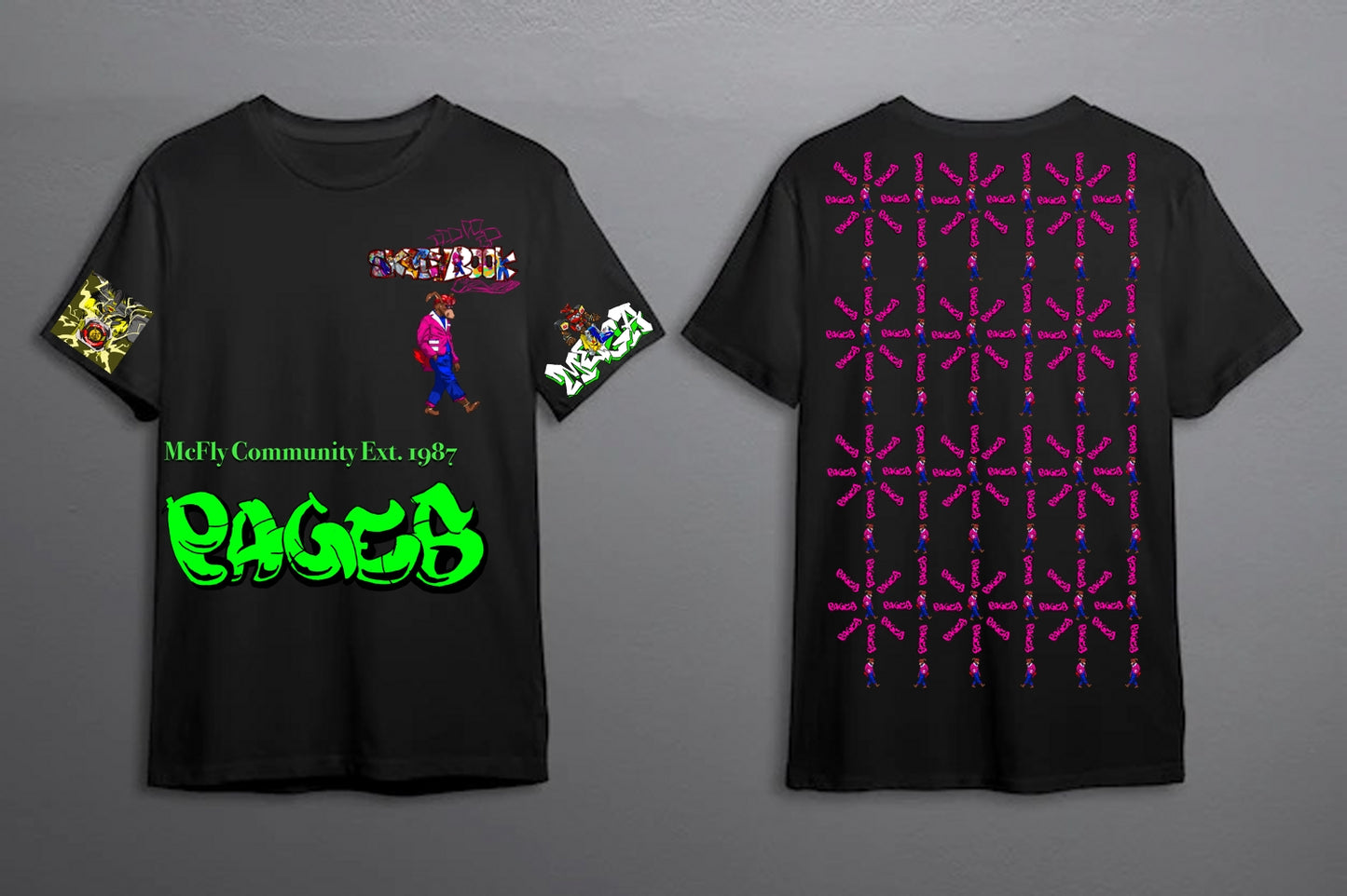 The Mighty Graffitix Tier 2 Black T-Shirt