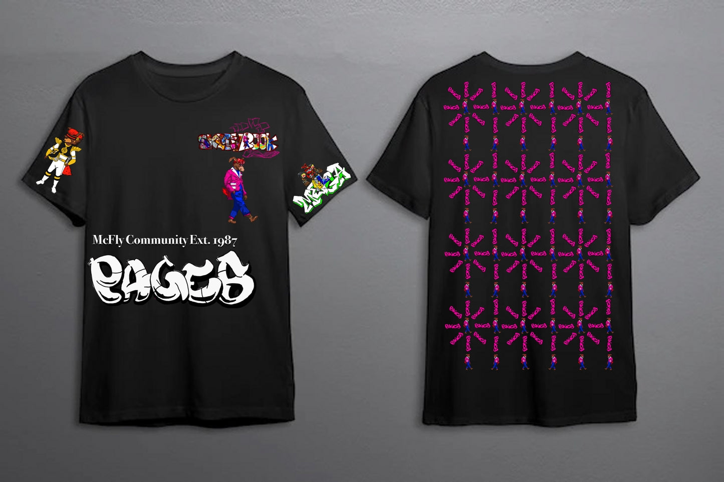 The Mighty Graffitix Tier 2 Black T-Shirt