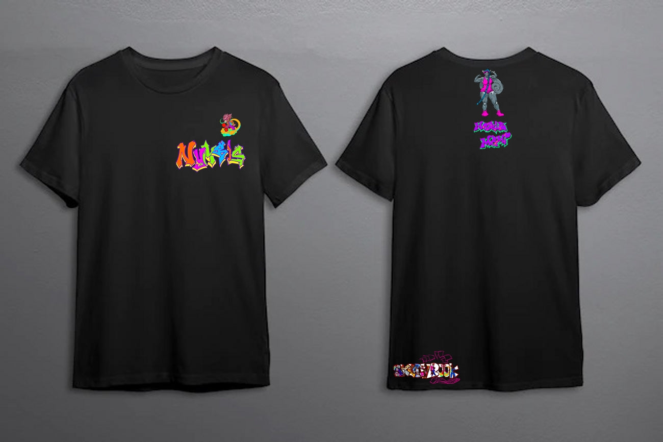 Minimalist Muscle Mami Nymbis T Shirt Black