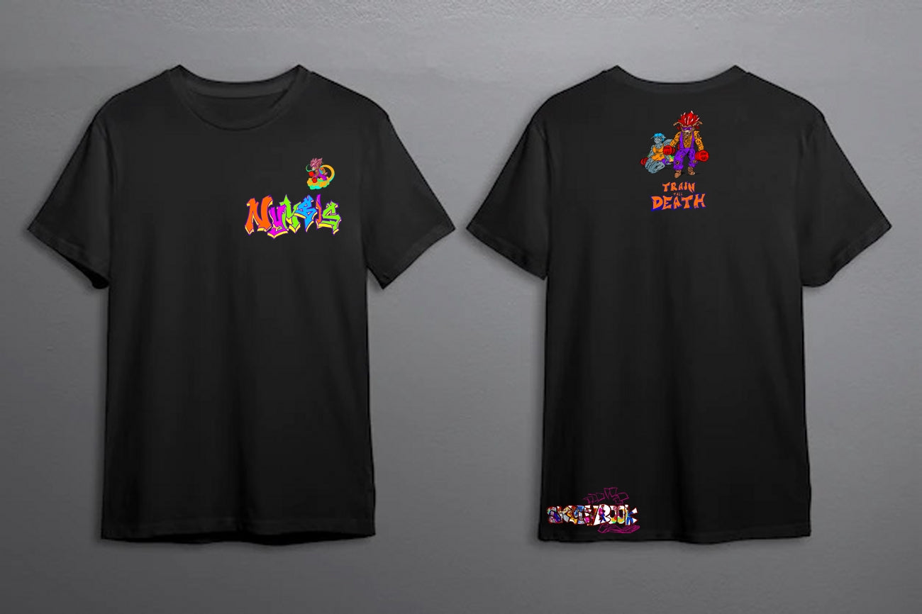 Minimalist Train Till Death Black T-Shirt