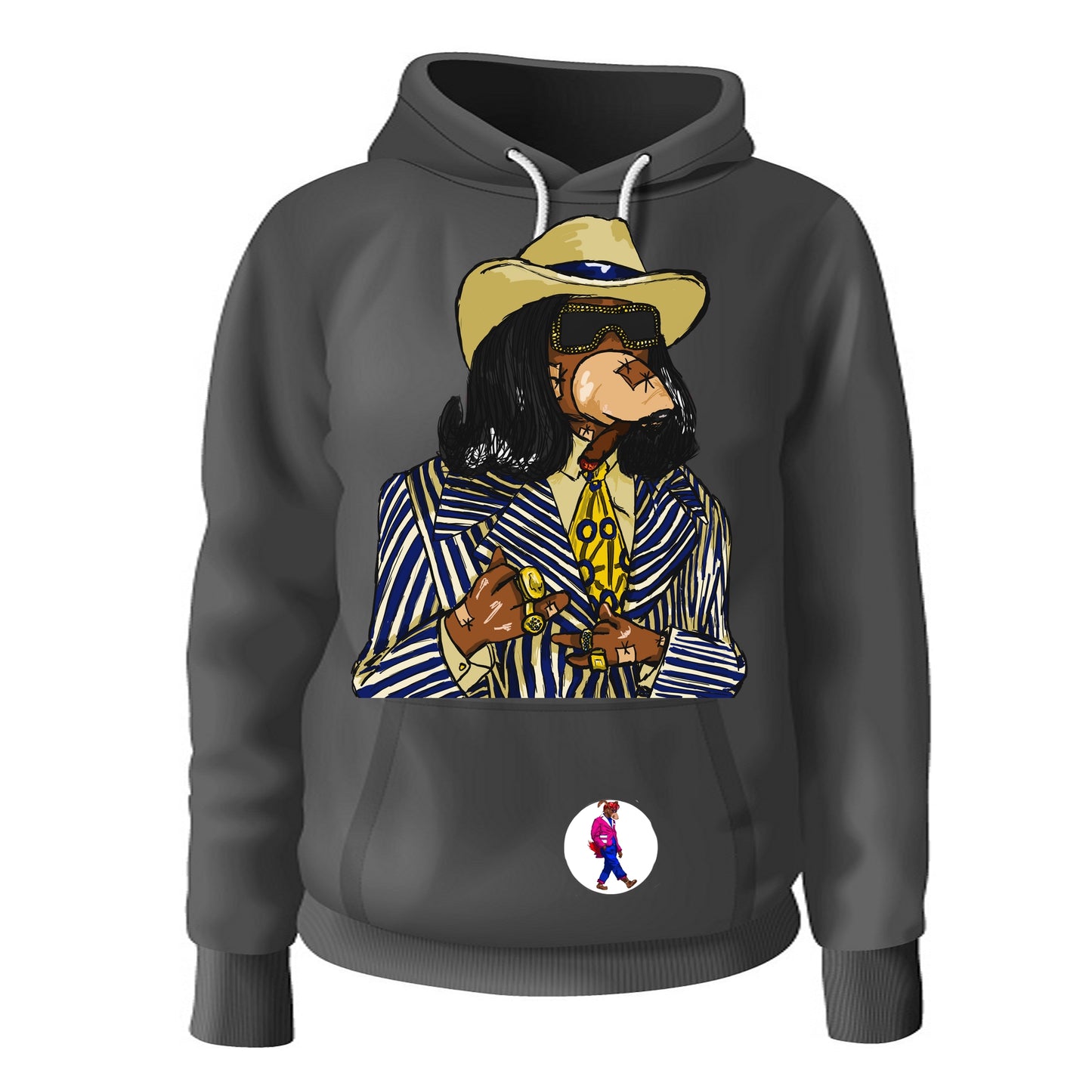 Gin & Juice Sketchbook: Pages Black Hoodie