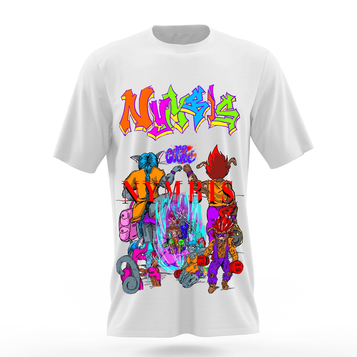 Power Couple Max Nymbis Basic White T-Shirt