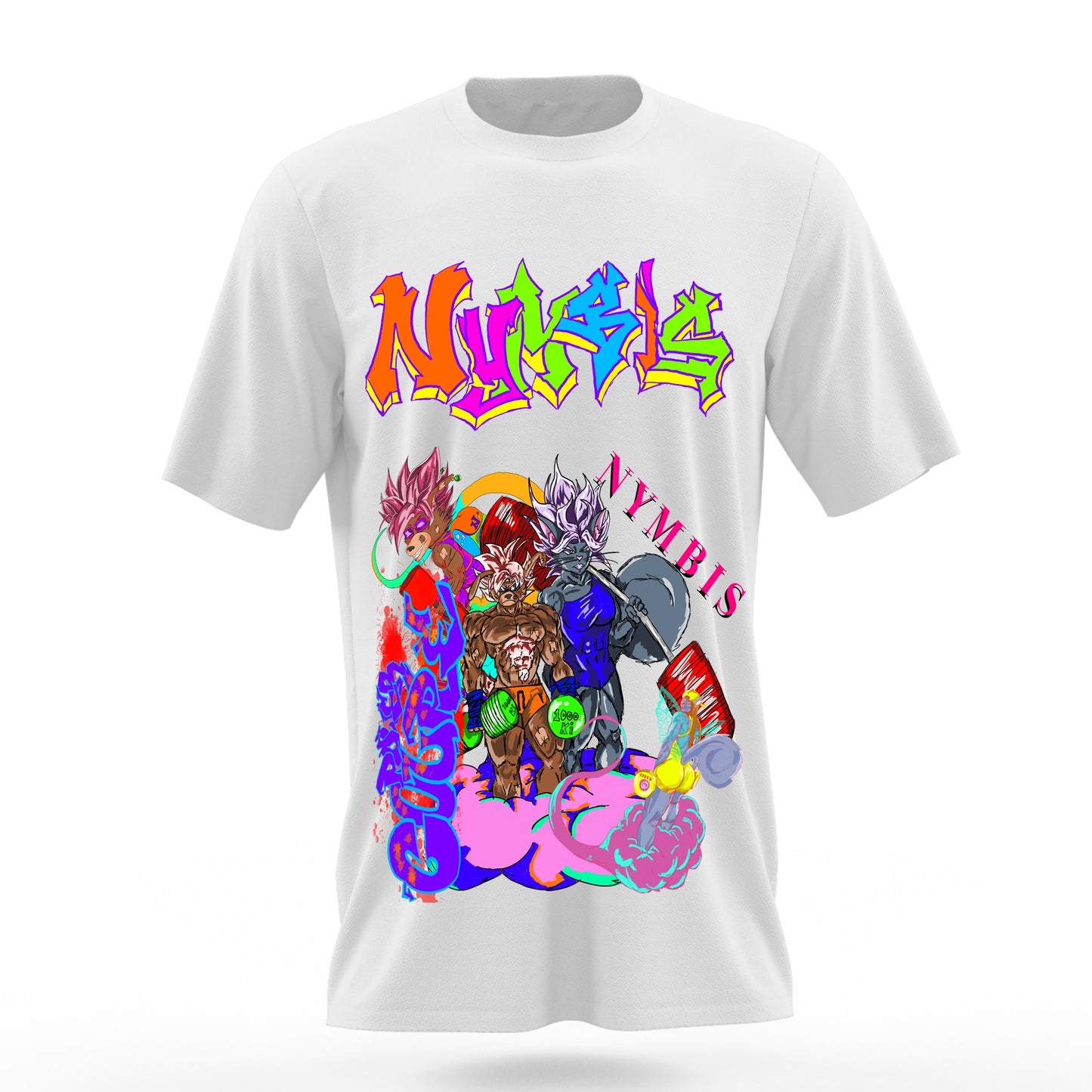 Power Couple Max Nymbis Basic White T-Shirt