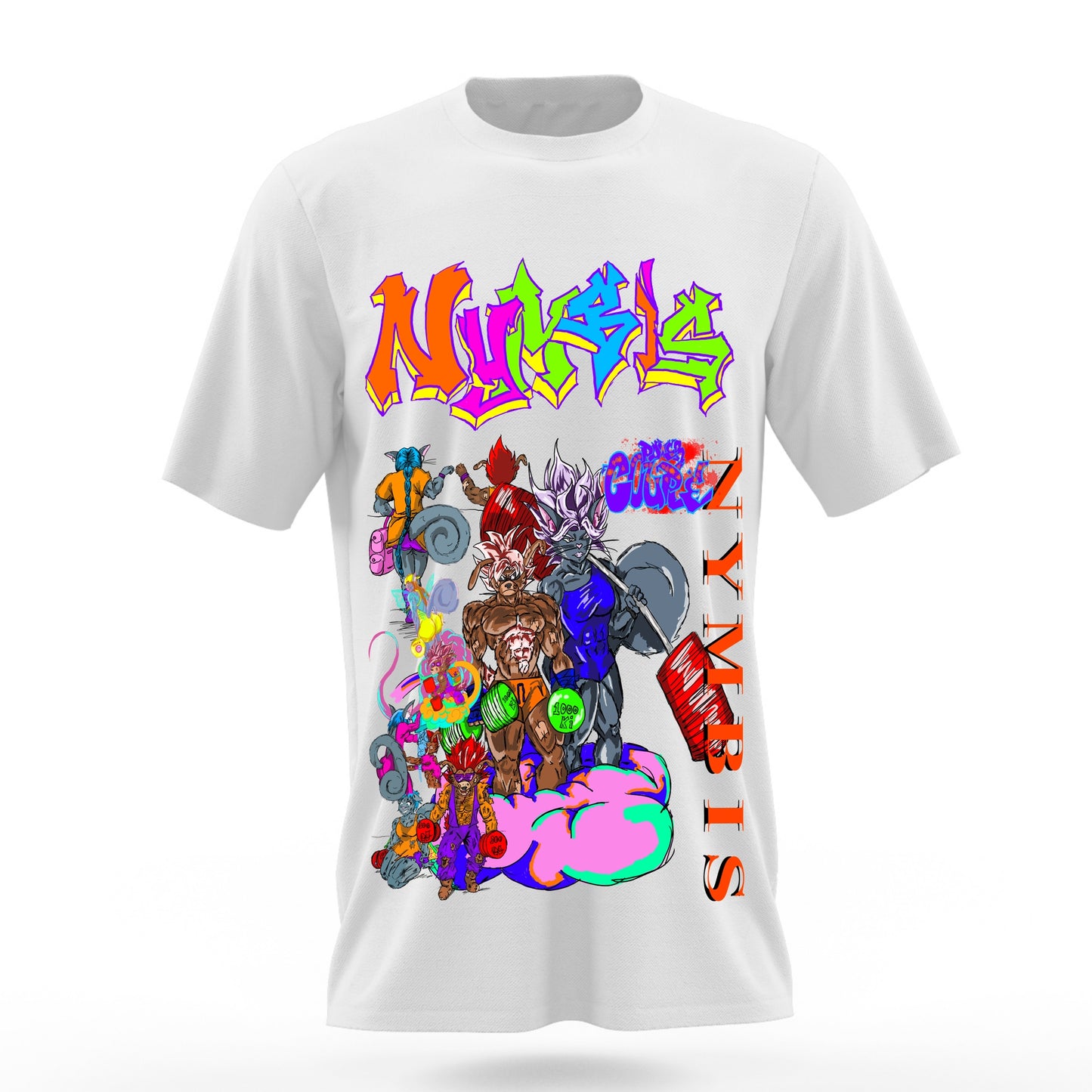 Power Couple Max Nymbis Basic White T-Shirt