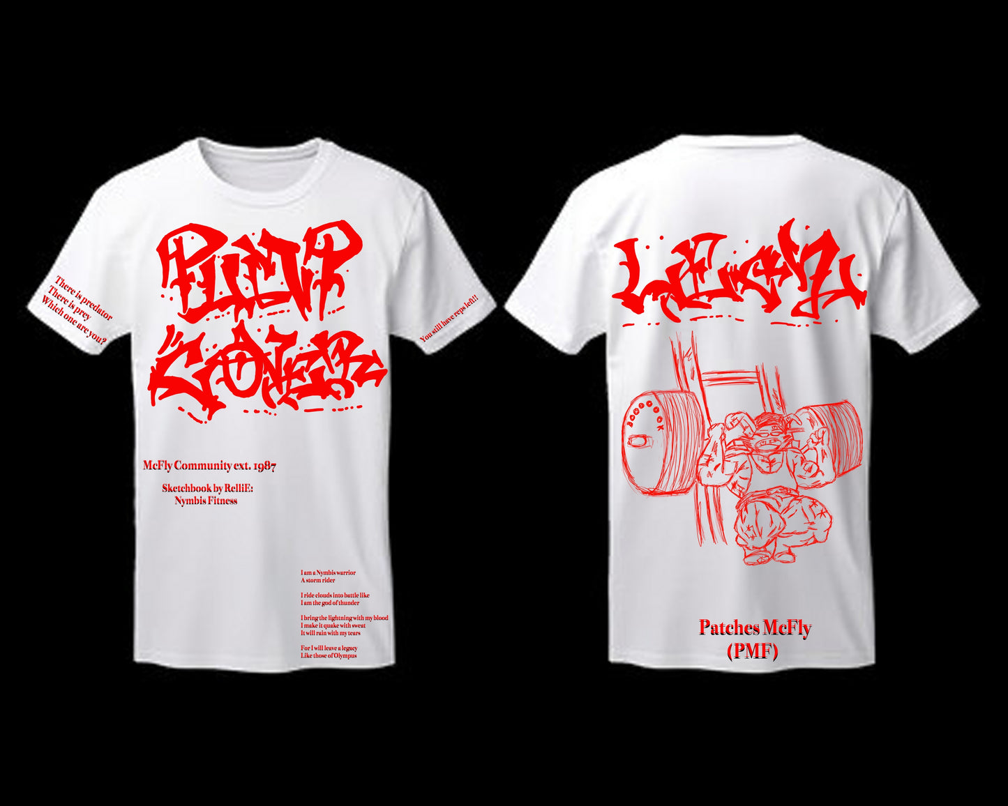 Pump Cover Patches Legz White T-Shirt
