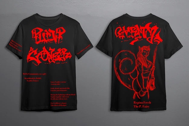 Pump Cover Regina Armz Black T-Shirt