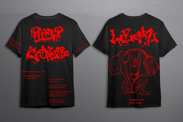 Pump Cover Regina Legz Black T-Shirt