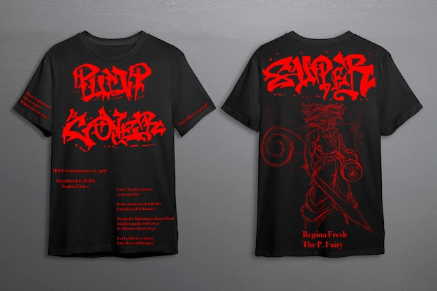 Pump Cover Regina Super Black T-Shirt