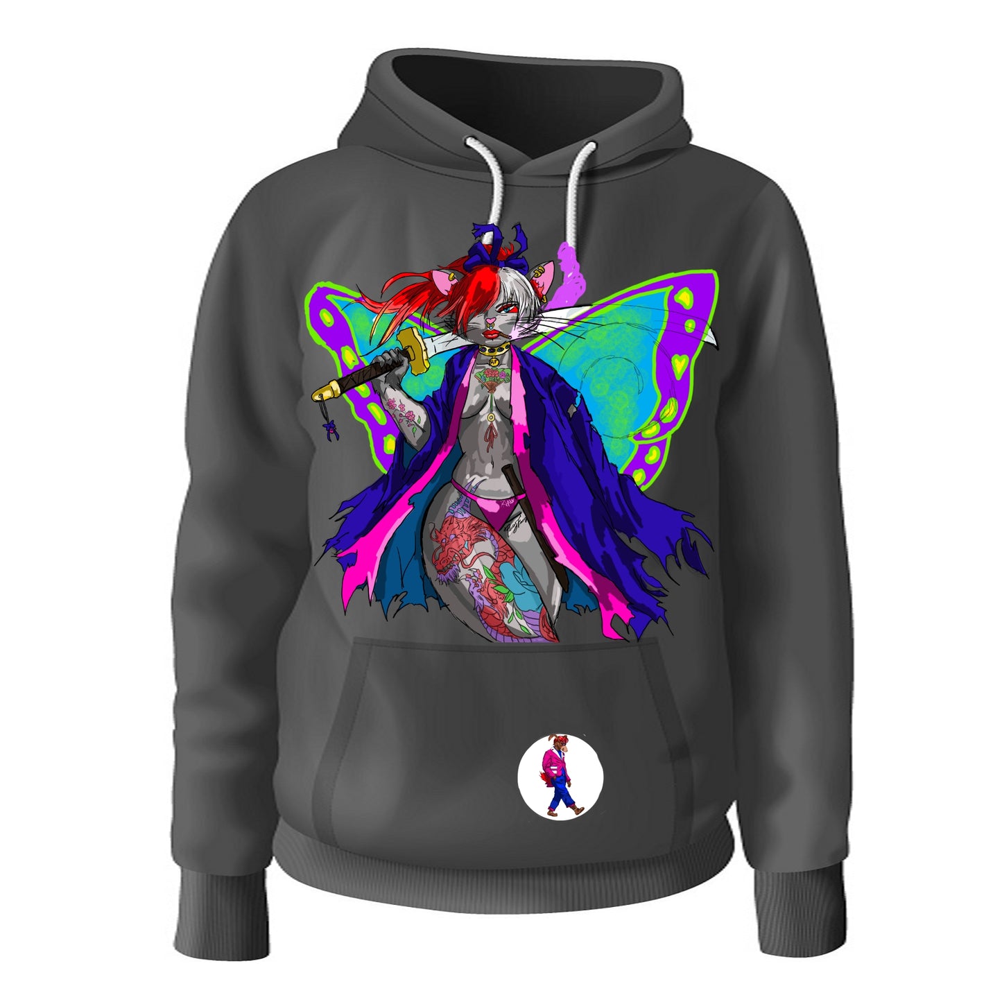 Regina Shinobi Sketchbook: Pages Black Hoodie