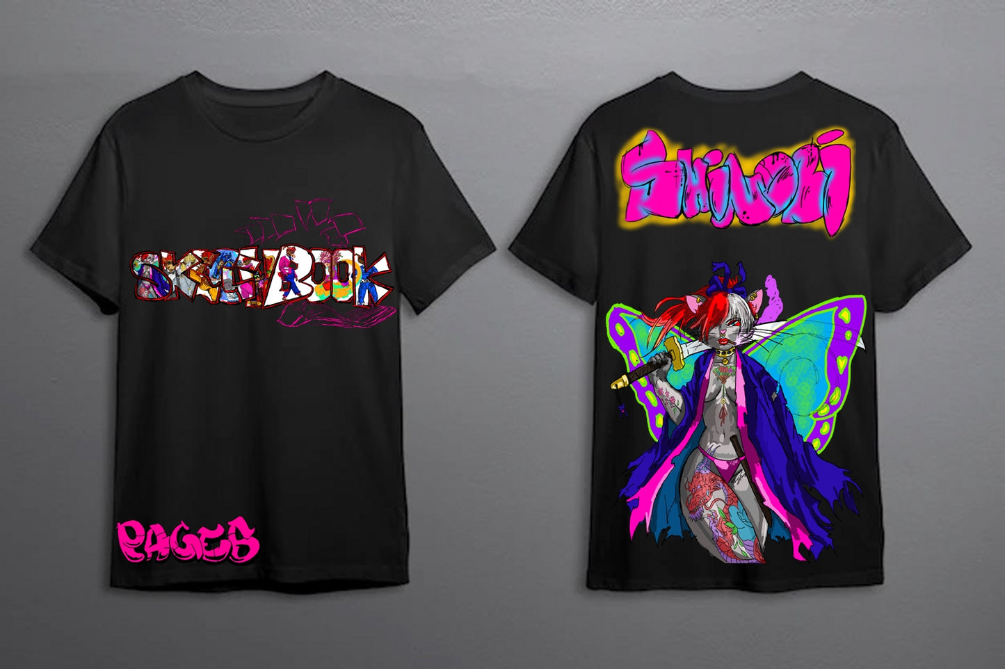 Shinobi Graffitix Tier 1 Black T-Shirt