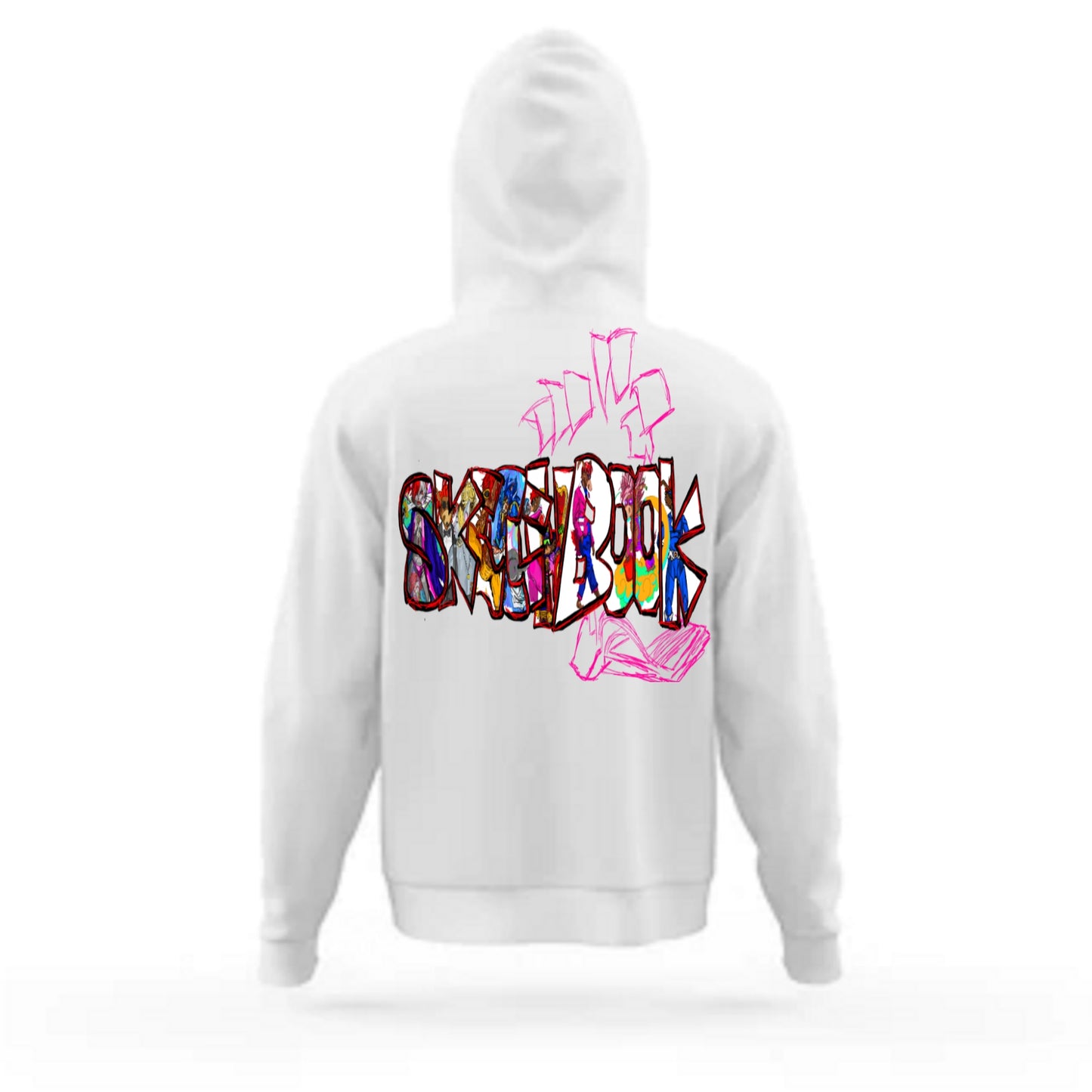 Crown Sketchbook: Pages White Hoodie