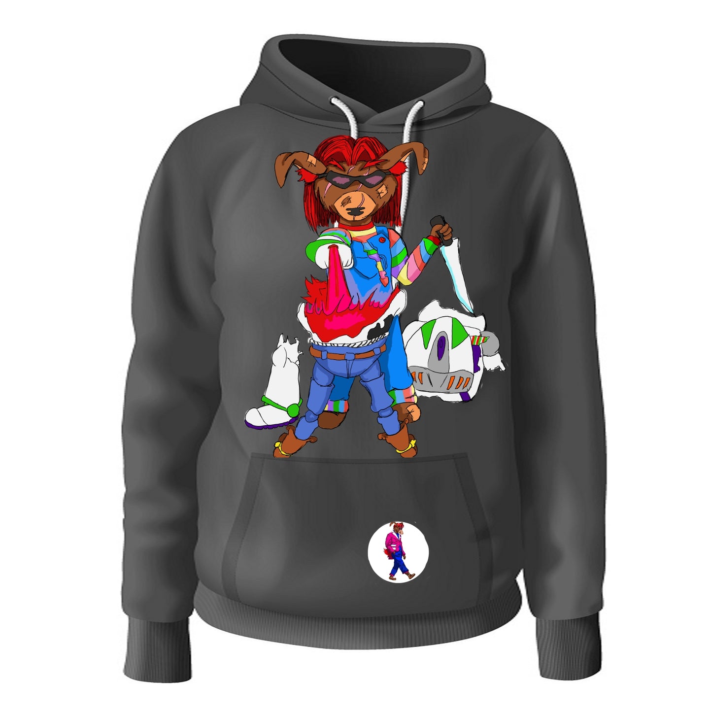 Toy's Play Sketchbook: Pages Black Hoodie