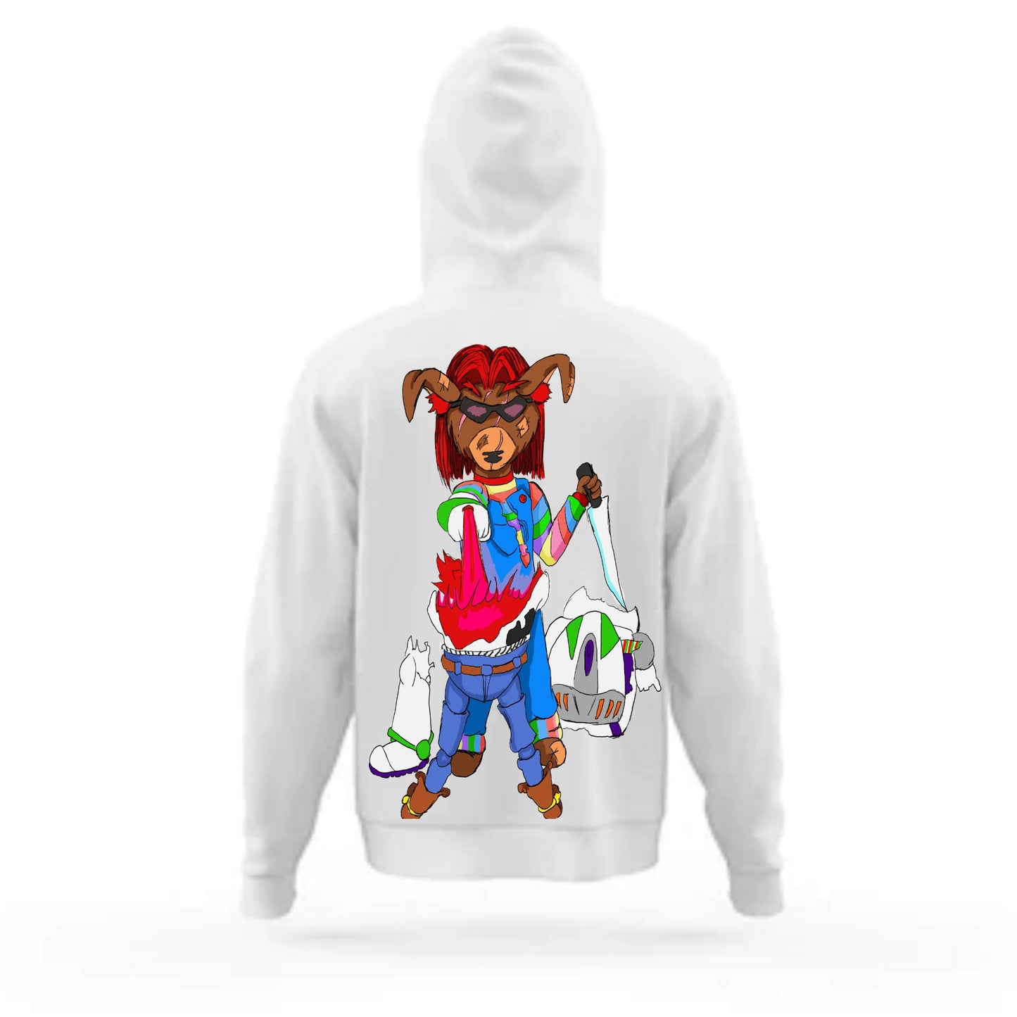 Toy's Play Sketchbook: Pages White Hoodie