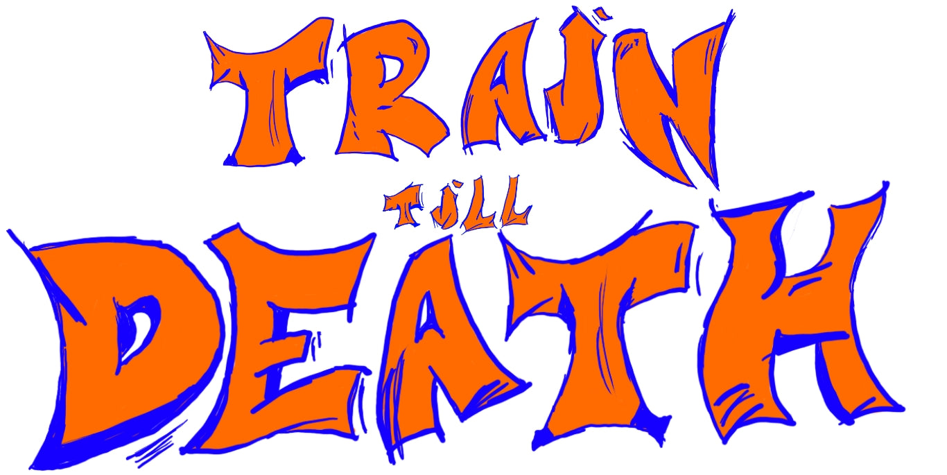 Train Till Death Graffitix White Sweats