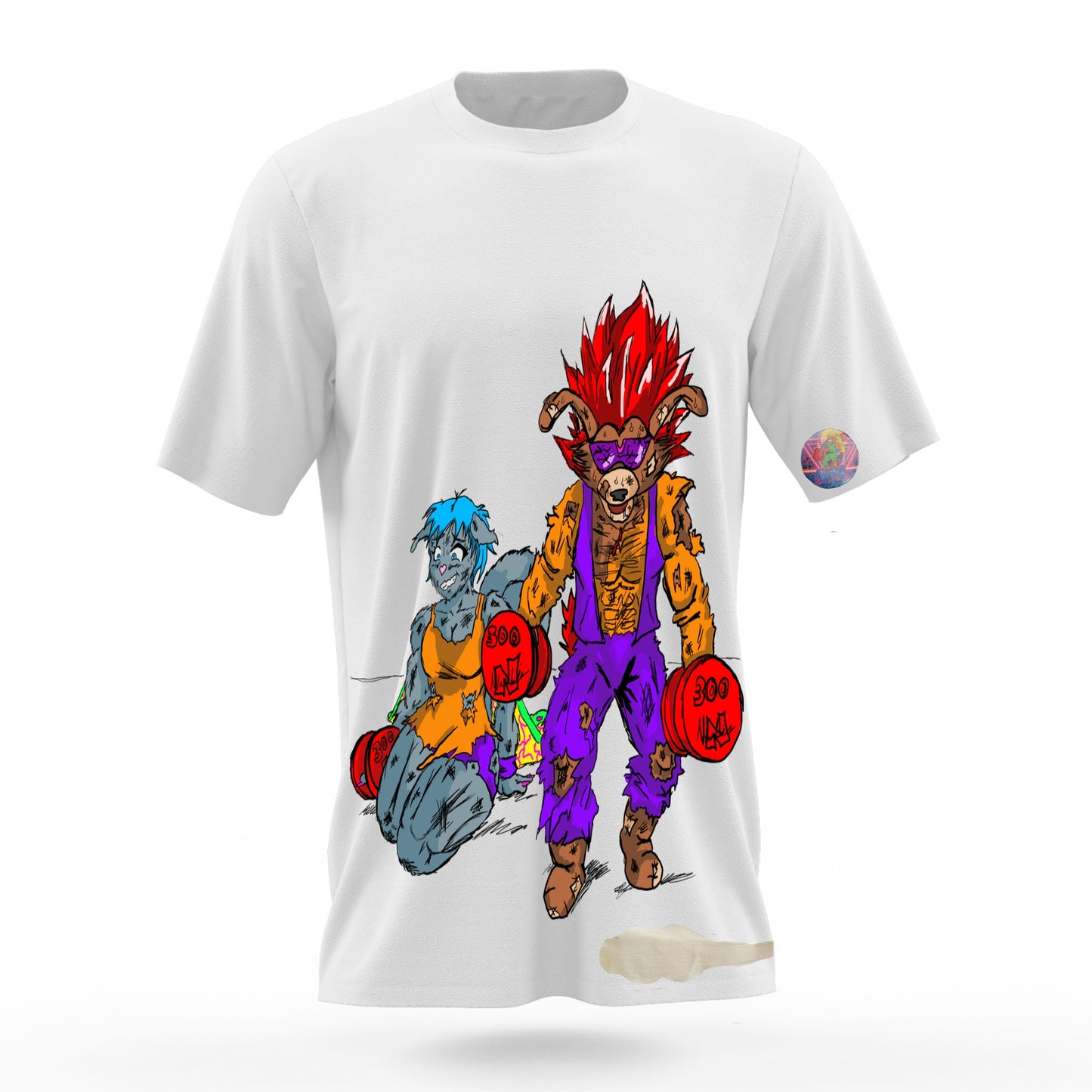Train Till Death Graffitix White T-Shirt