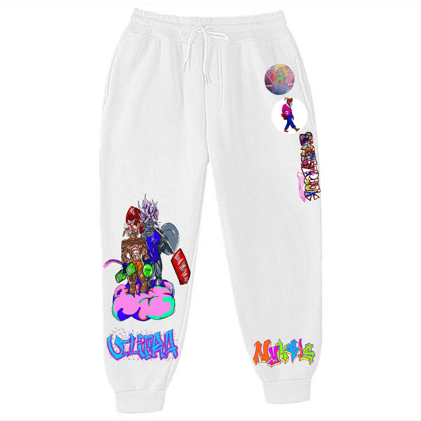 Beyond Ultra Graffitix White Sweats
