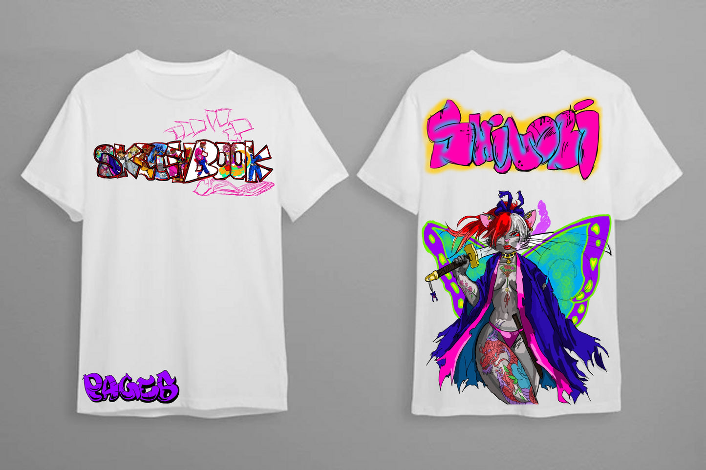 Shinobi Graffitix Tier 1 White T-Shirt