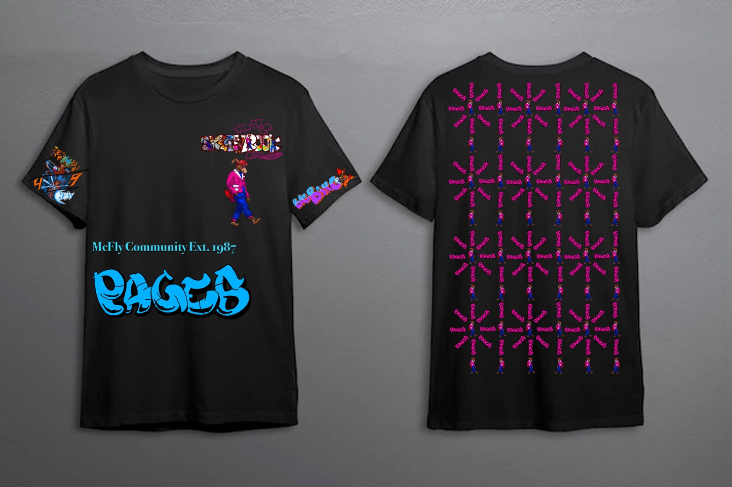 Big Bang Graffitix Tier 2 Black T-Shirt