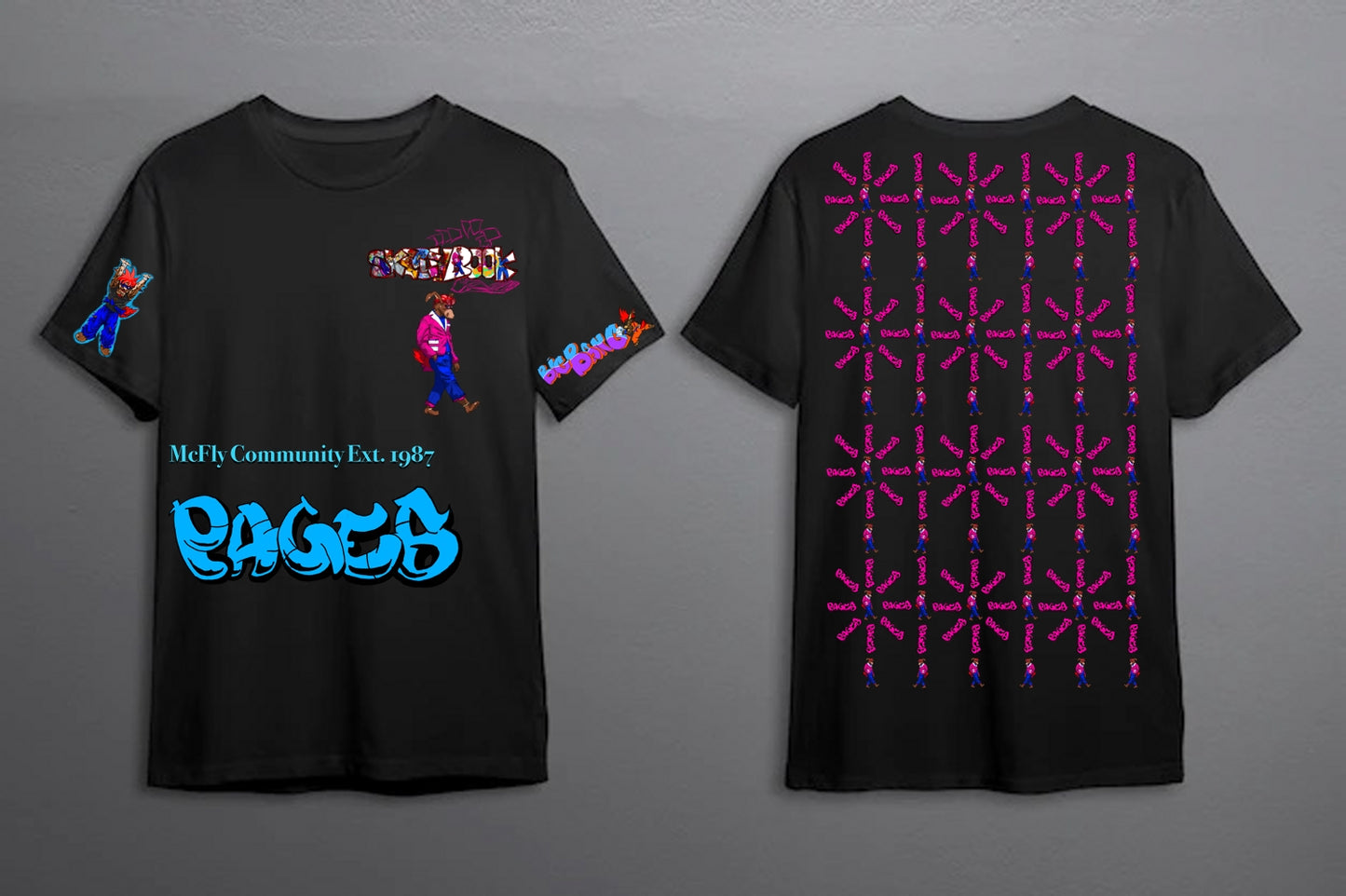 Big Bang Graffitix Tier 2 Black T-Shirt