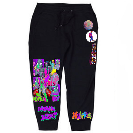 Muscle/Power Mami Max Graffitix Black Sweatpants
