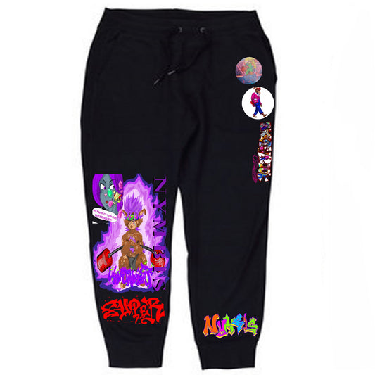 Lightweight Max Graffitix Black Sweats