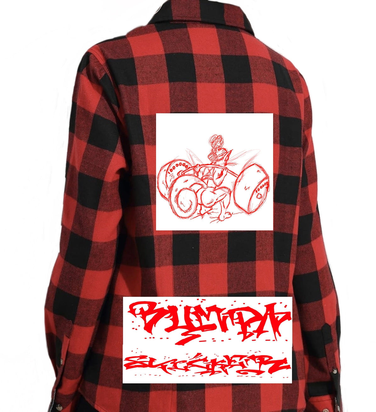 Bumpa Sticker Graffitix Lightweight Flannel