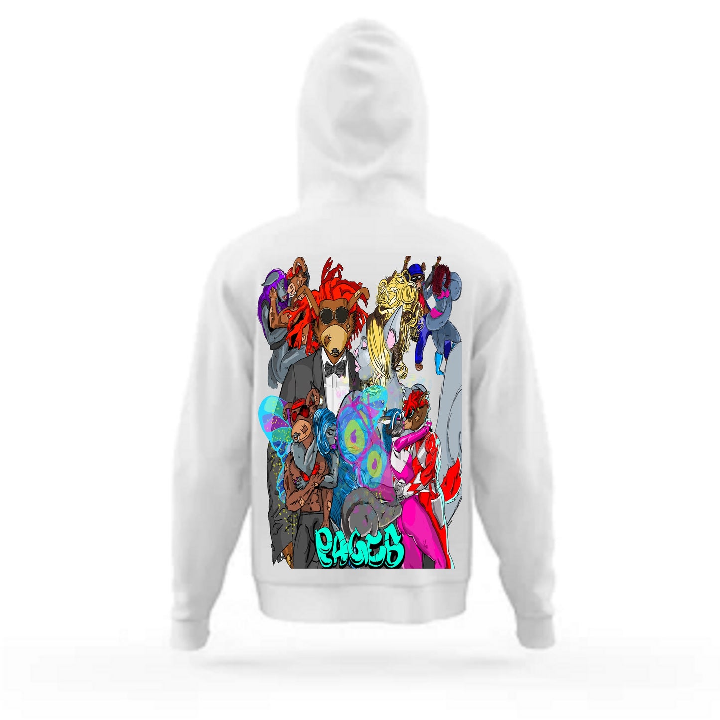 L.O.V.E Sketchbook: Pages White Hoodie
