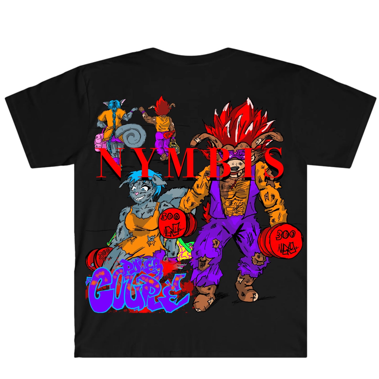 Power Couple Max Graffitix Black T-Shirt