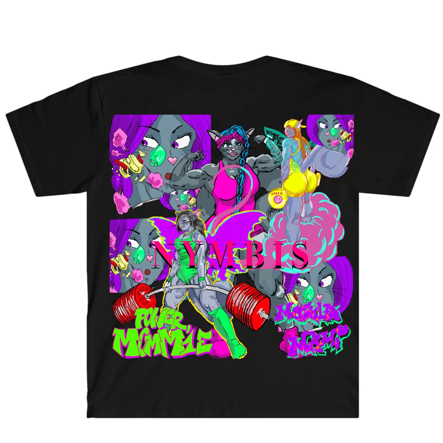 Muscle Mami Max Graffitix T-Shirt