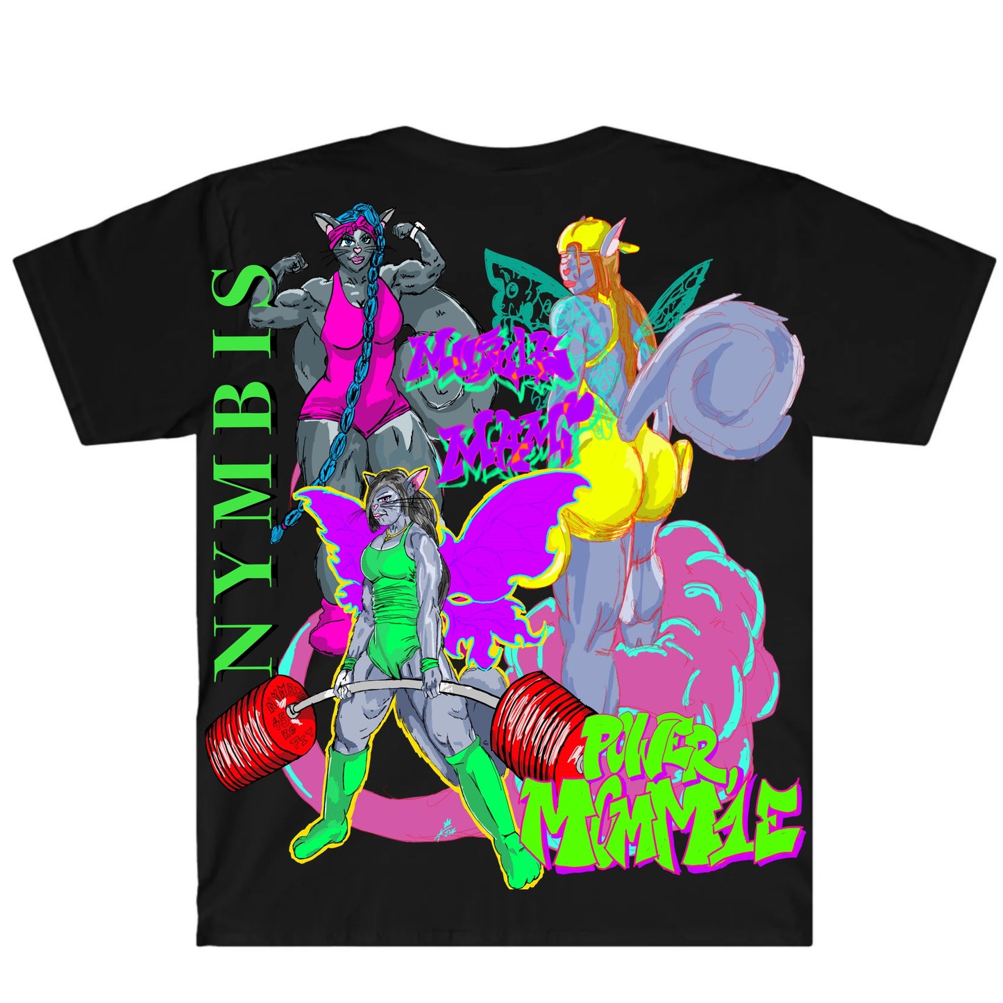 Muscle Mami Max Graffitix T-Shirt
