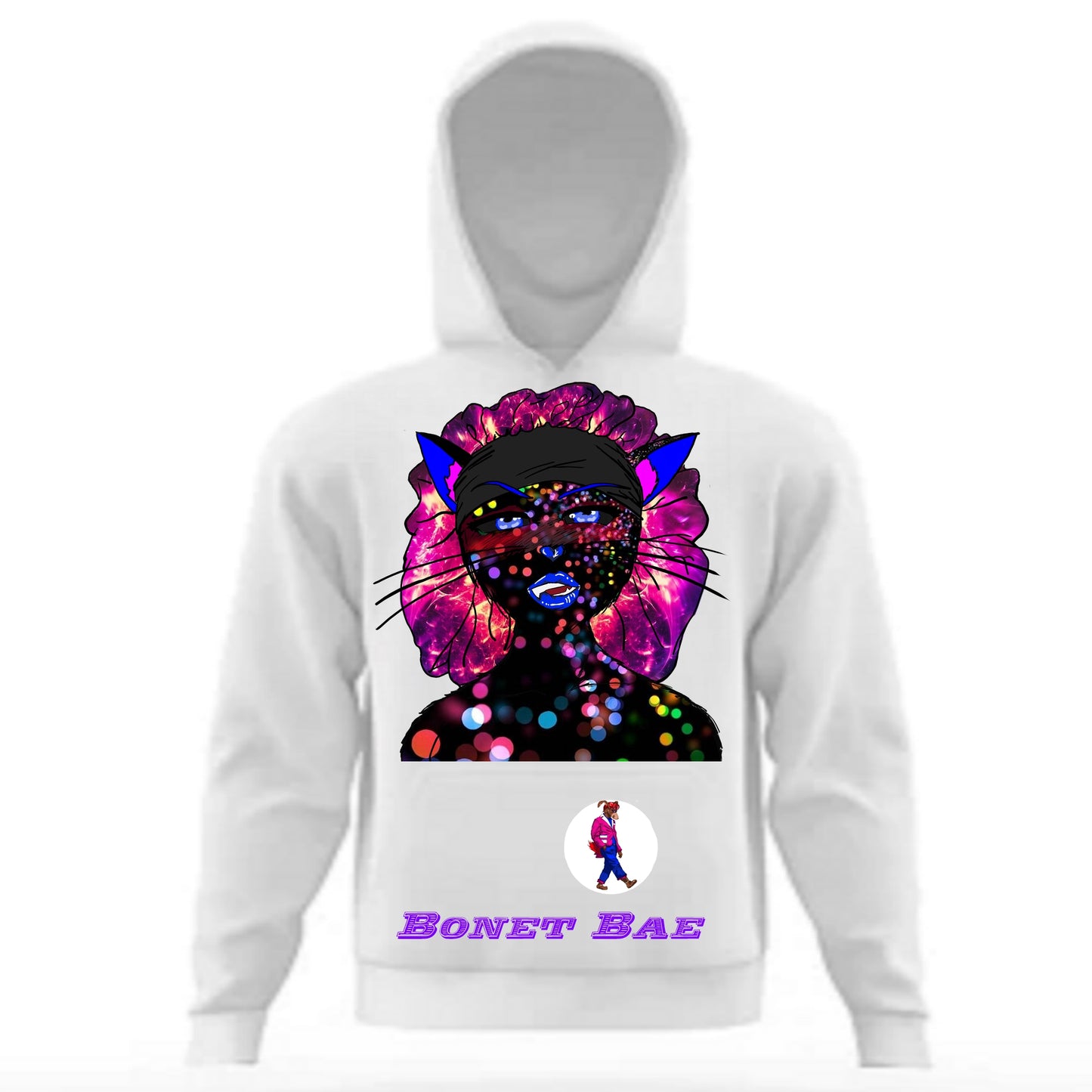 Bonnet Bae Hoodie White
