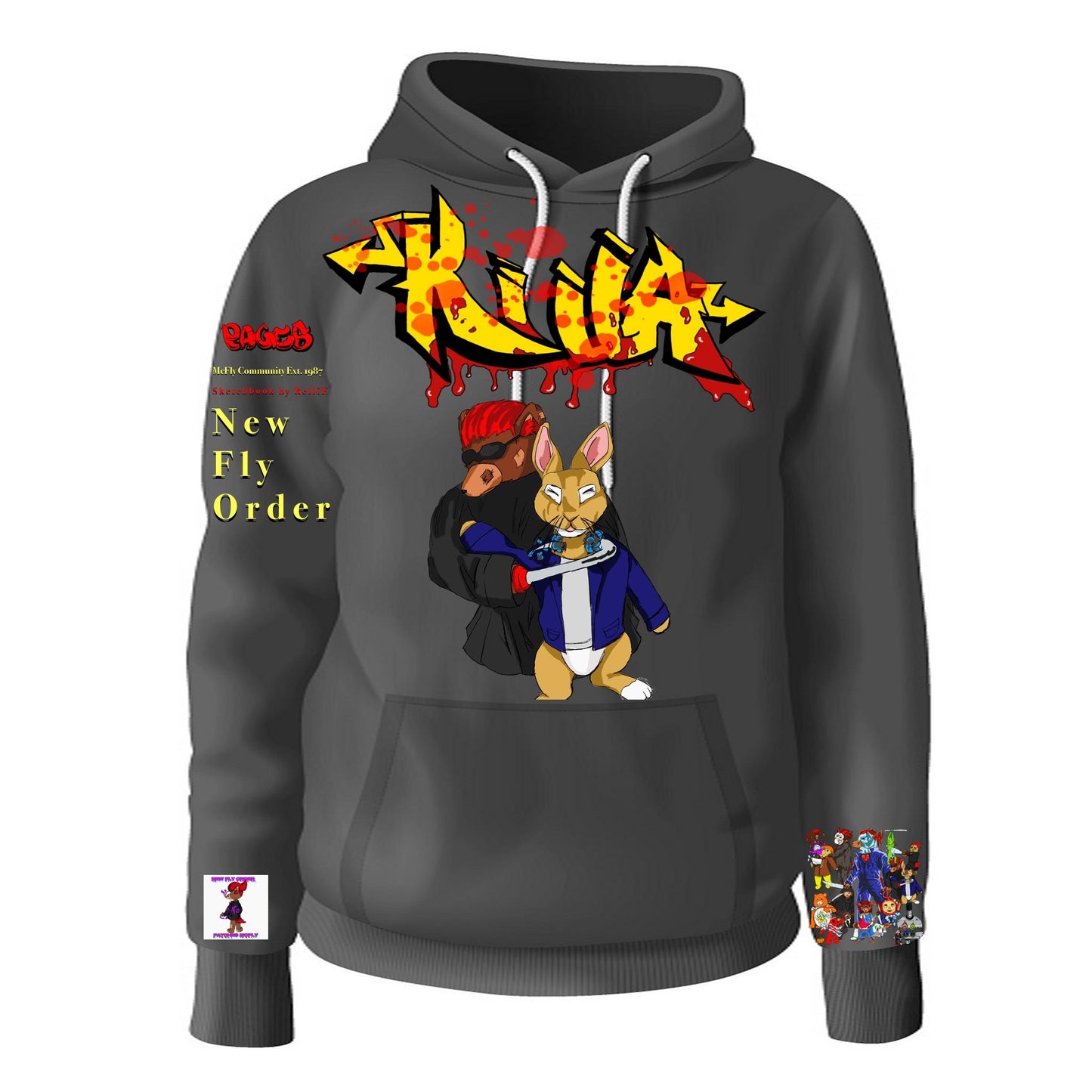 Killa Graffitix Tier 2 Black Hoodie