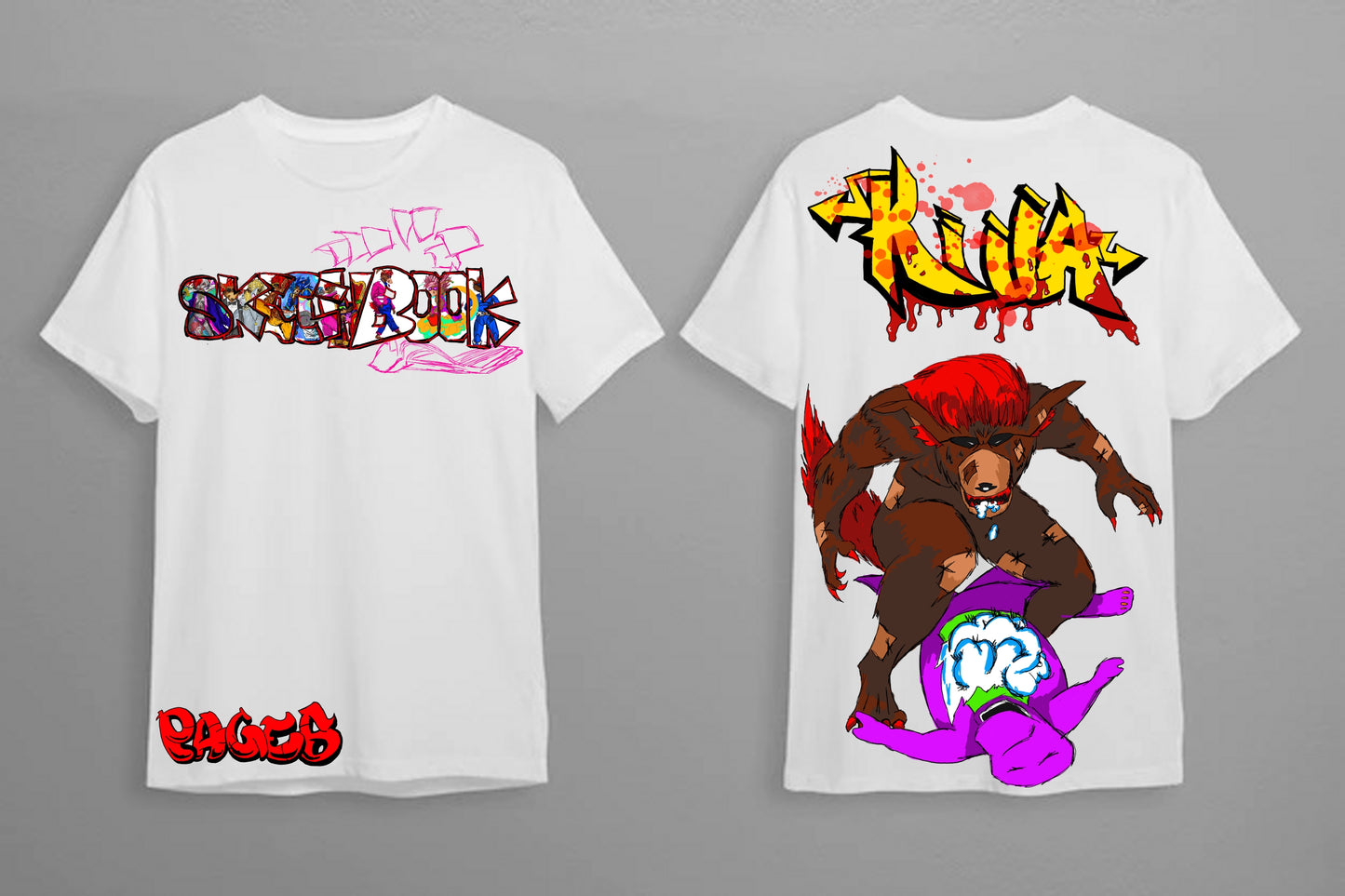 Killa Graffitix Tier 1 White T-Shirt