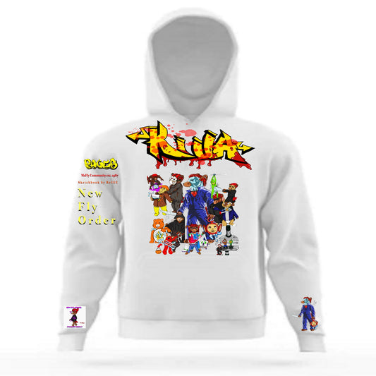 Killa Graffitix Tier 2 White Hoodie