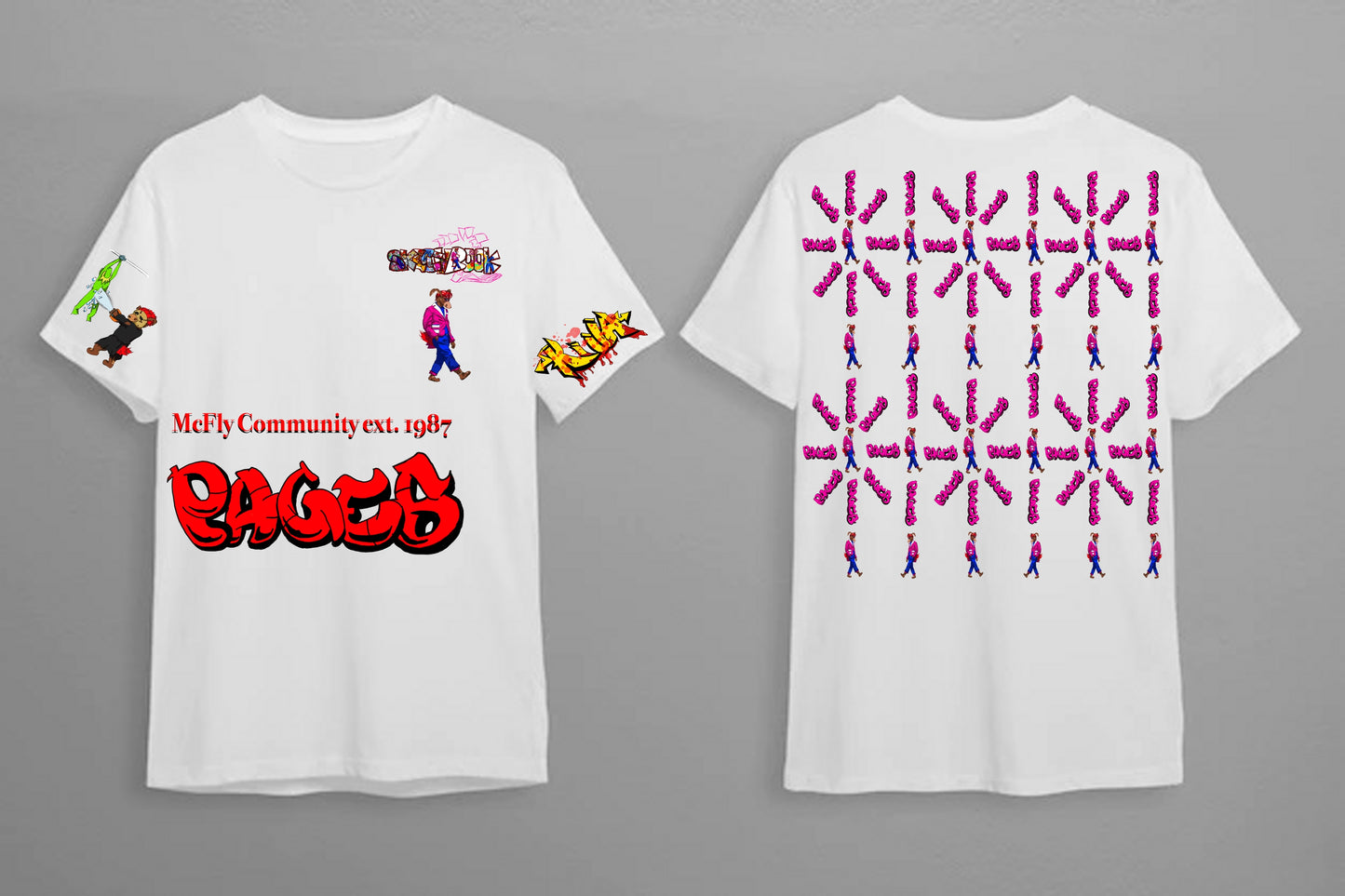 Killa Graffitix Tier 2 White T-Shirt