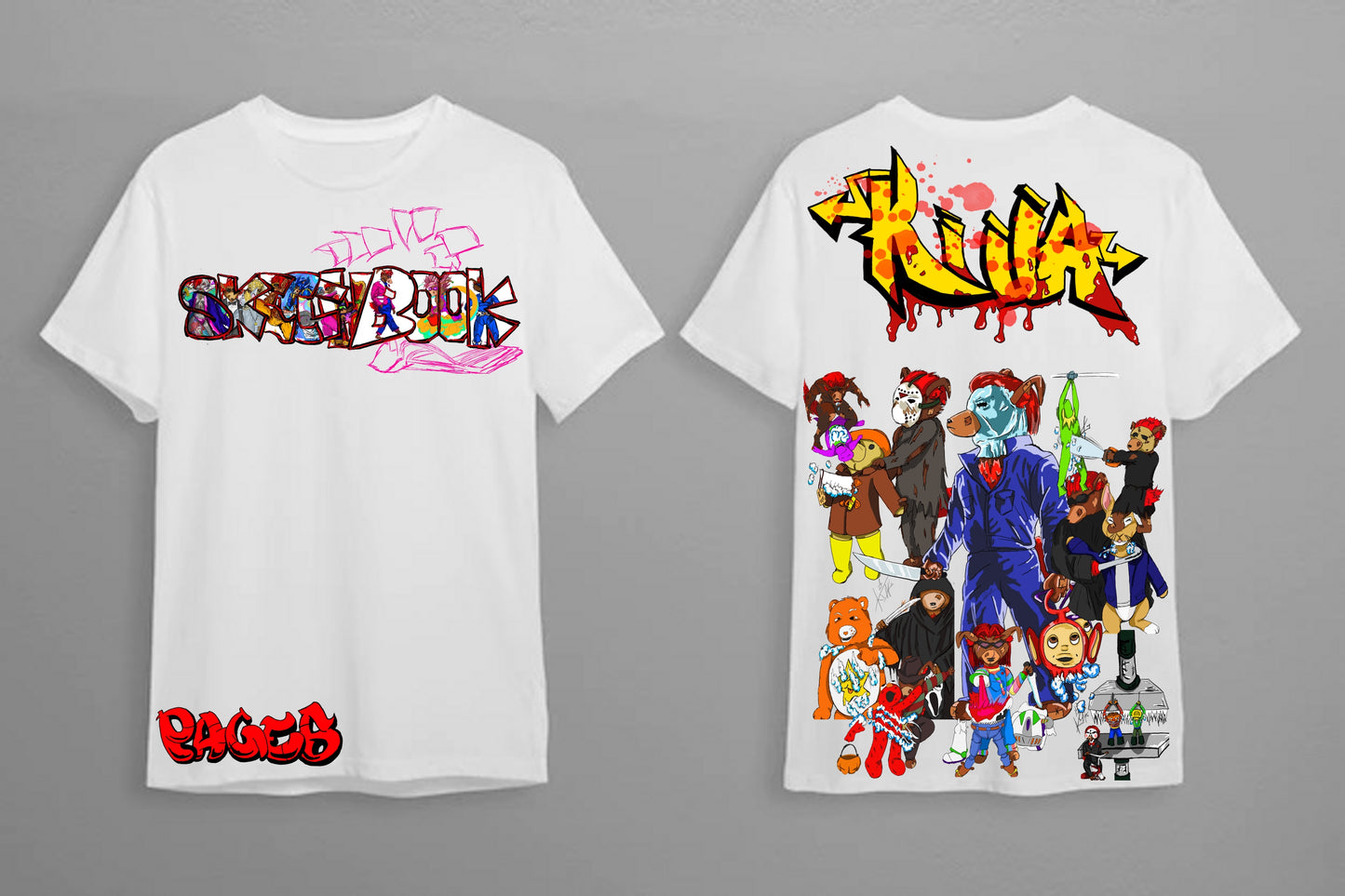 Killa Graffitix Tier 1 White T-Shirt