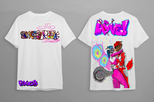 Power Lover Graffitix Tier 1 White T-Shirts