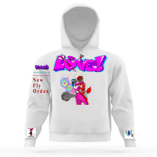 Love Graffitix Tier 2 White Hoodie